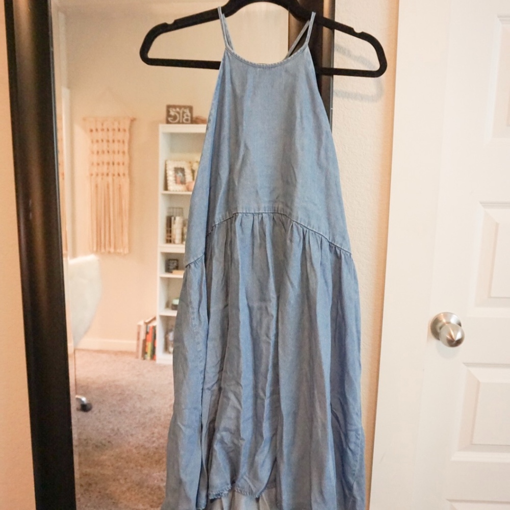 Denim Halter Dress